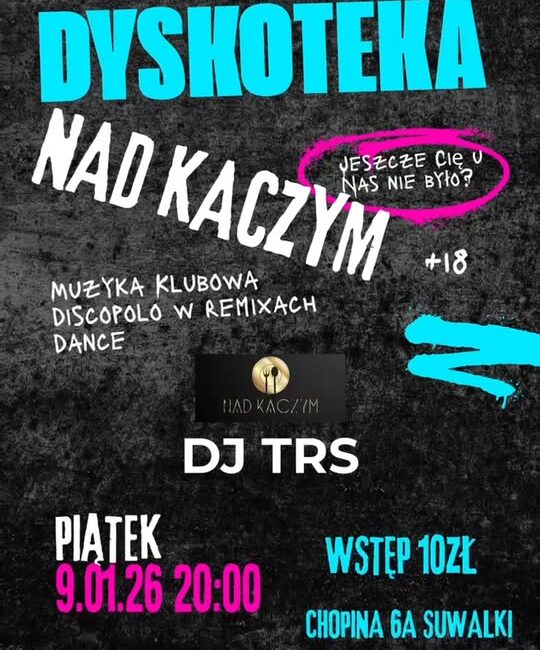 DJ TRS wystąpi podczas dyskoteki nad Kaczym w Suwałkach