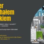 Michał Książek prowadzący spacer przyrodniczy w przestrzeni miejskiej