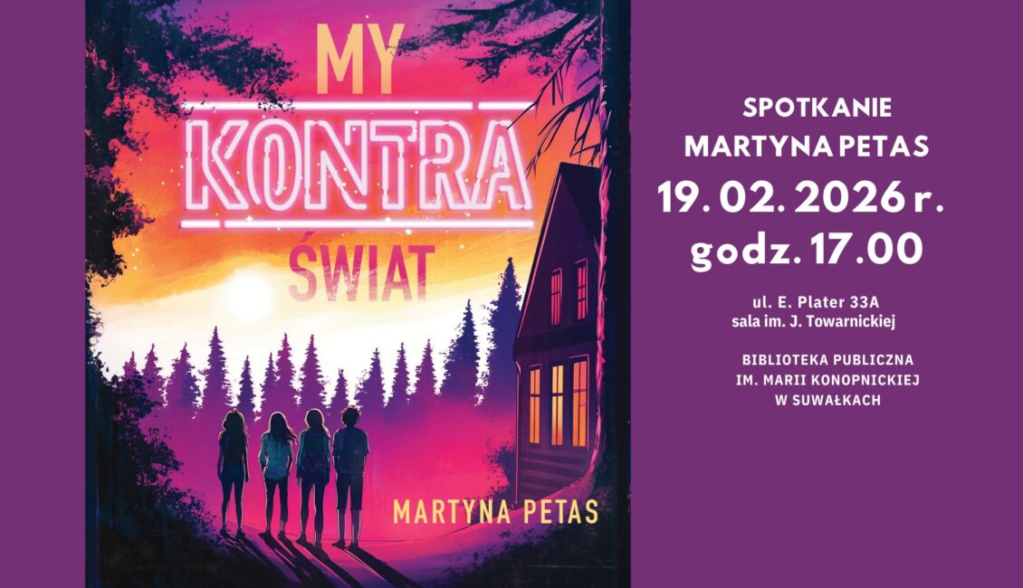 Martyna Petas i okładka książki My kontra świat