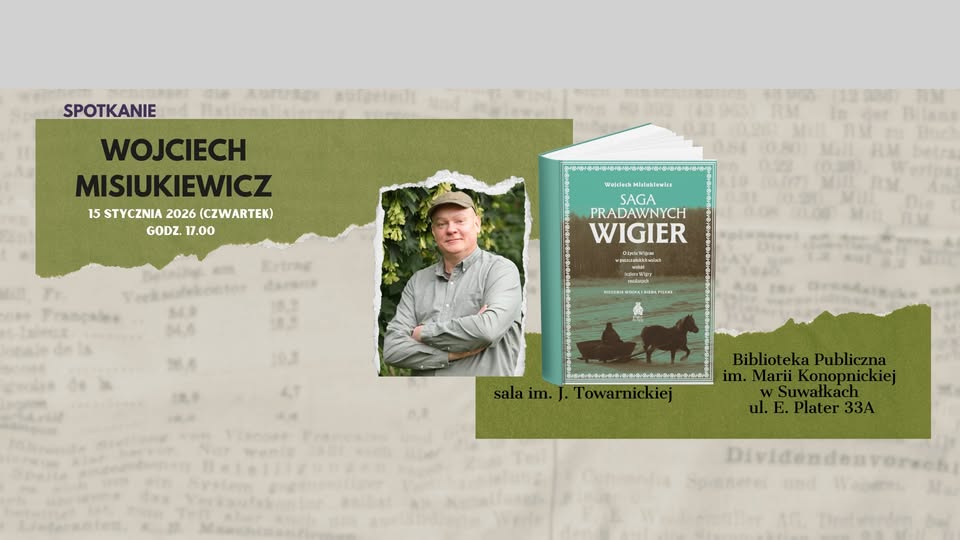 Wojciech Misiukiewicz podczas spotkania autorskiego