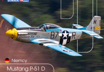 Mustang P-51 D "Louisiana Kid" pierwszą gwiazdą Suwałki Air Show 2026 Mustang P-51 D "Louisiana Kid" pierwszą gwiazdą Suwałki Air Show 2026