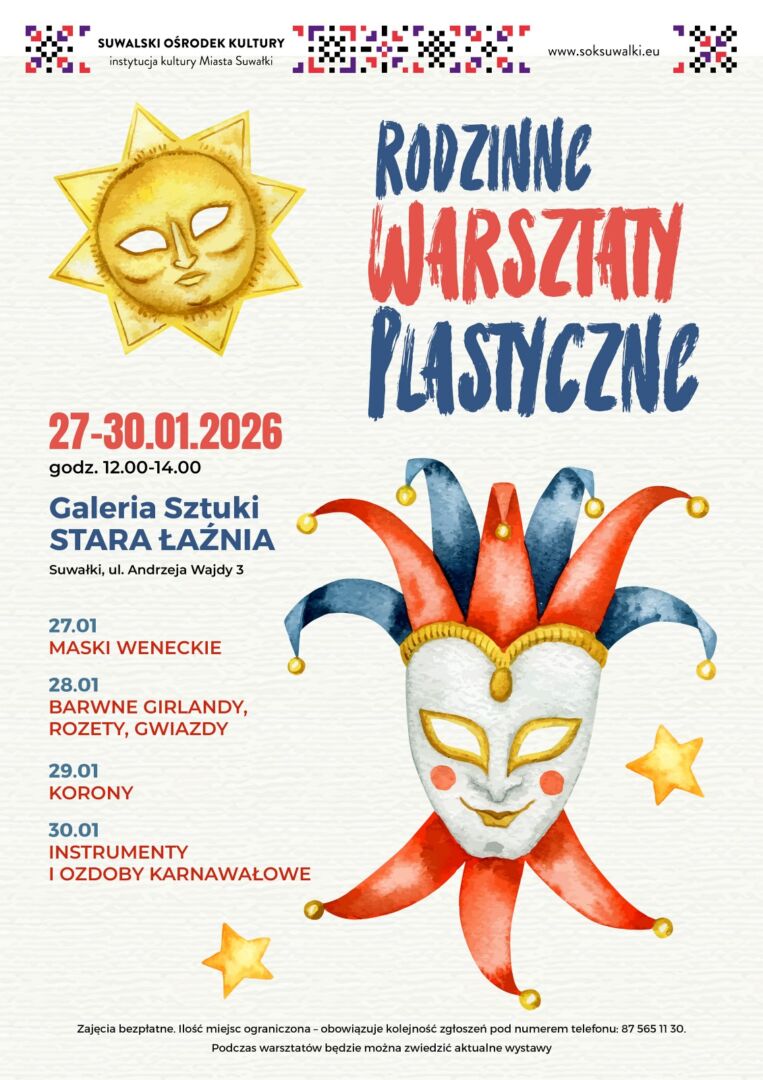Rodzinne warsztaty plastyczne w Galerii Sztuki Stara Łaźnia