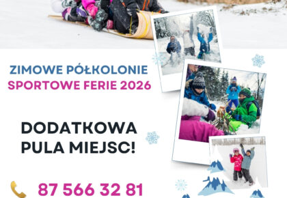 Wolne miejsca na zimowe półkolonie w Suwałkach