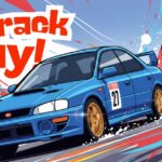 samochody na torze podczas zimowego track day w Suwałkach