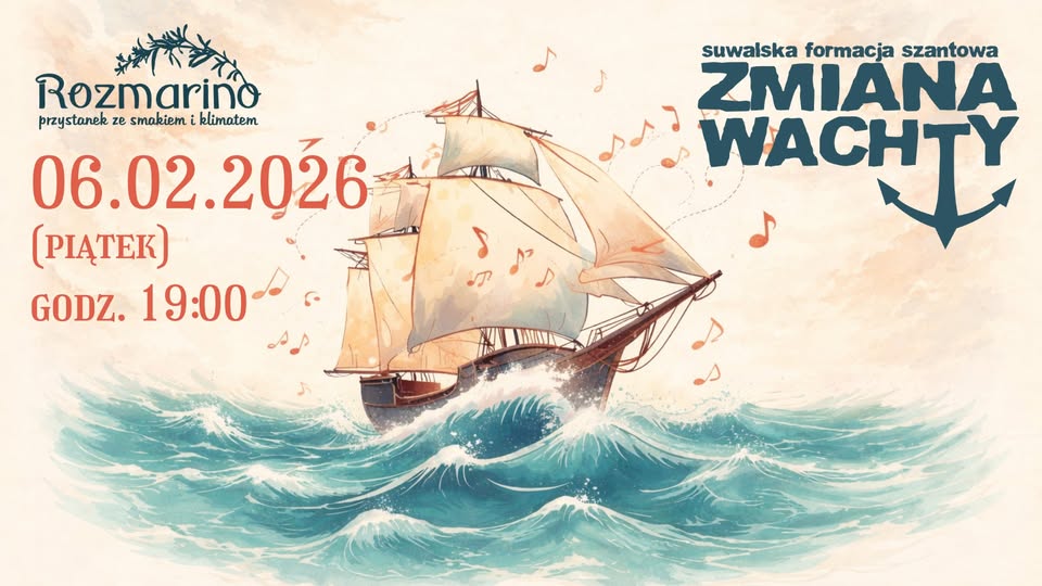 Zespół Zmiana Wachty podczas koncertu szantowego