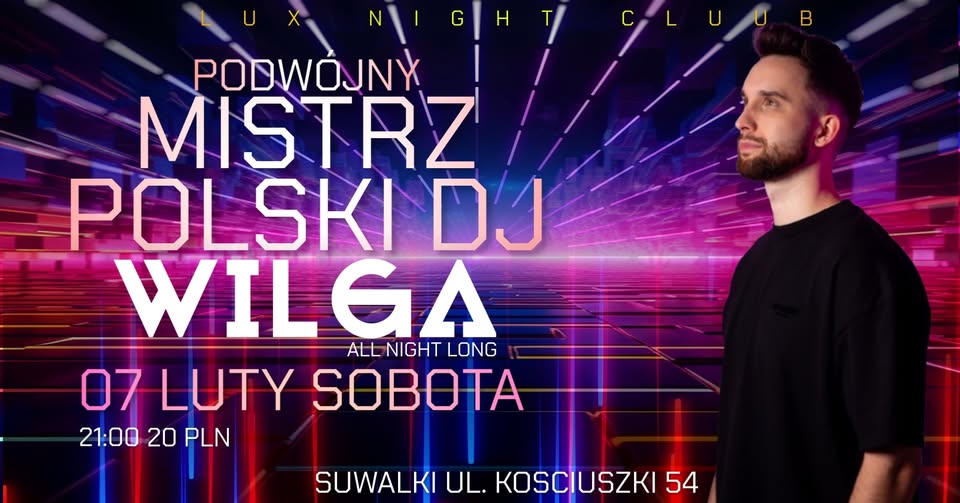 DJ Wilga za konsoletą w klubie nocnym