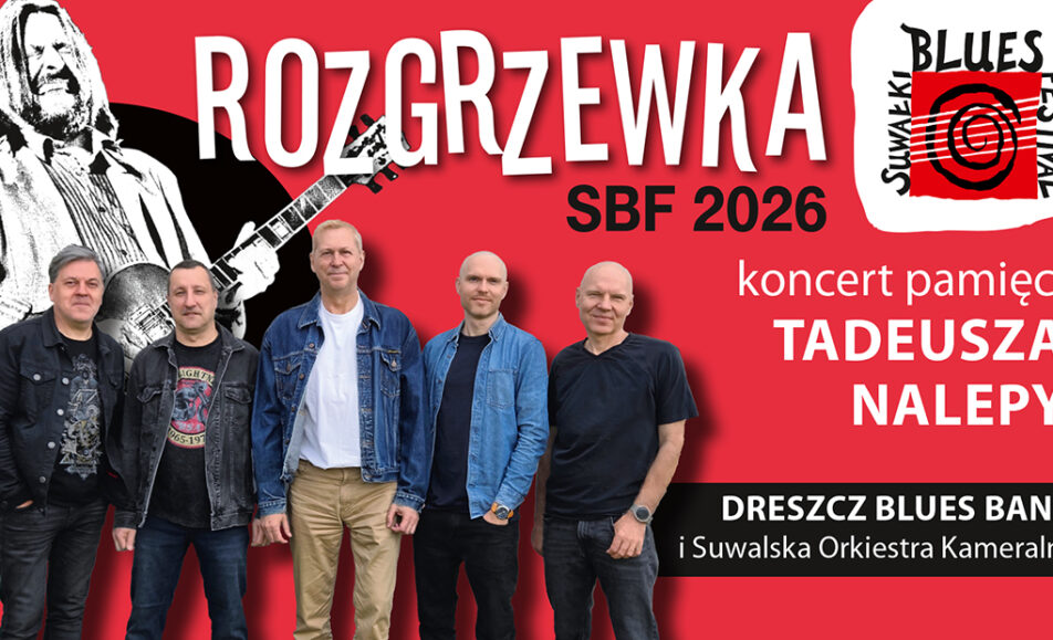 Dreszcz Blues Band i Suwalska Orkiestra Kameralna na scenie podczas koncertu