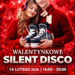 Walentynkowe Silent Ice Disco na lodowisku miejskim