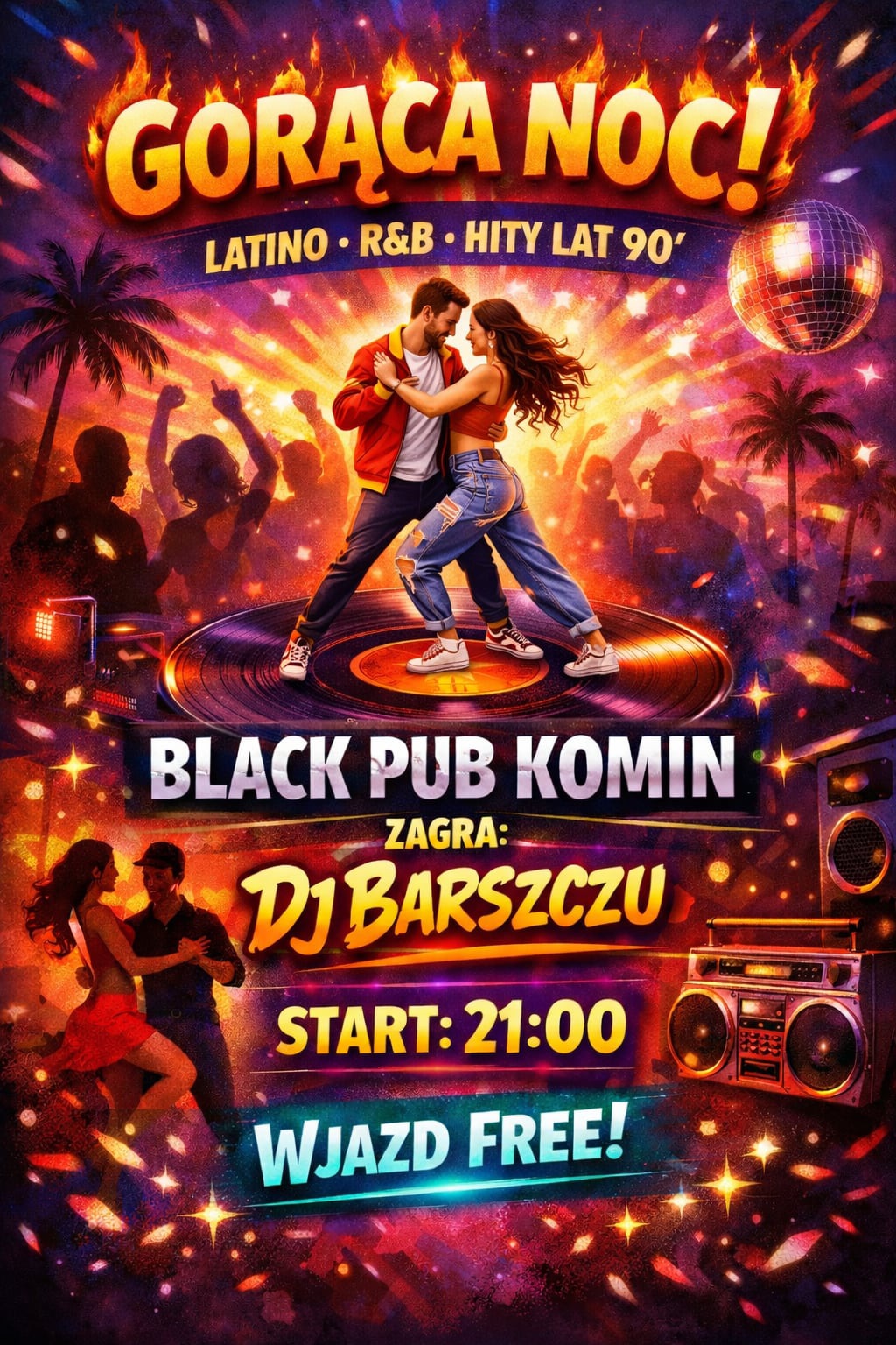 Impreza urodzinowa w Black Pub Komin w Suwałkach