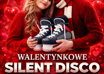 Walentynkowe Silent Ice Disco na lodowisku miejskim