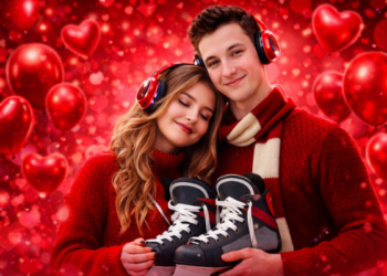 walentynkowe silent ice disco na lodowisku miejskim w suwalkach 1