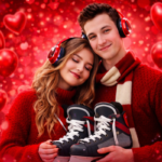 walentynkowe silent ice disco na lodowisku miejskim w suwalkach