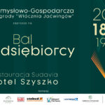 Uczestnicy balu w eleganckiej sali.