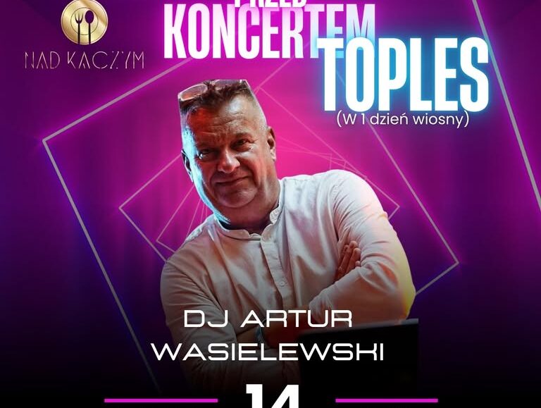 DJ Artur Wasielewski rozkręca imprezę Nad Kaczym