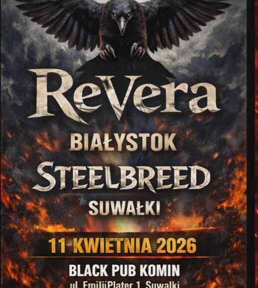 Koncert ReVera z zespołem Steelbreed w Suwałkach Zespół ReVera występujący na scenie