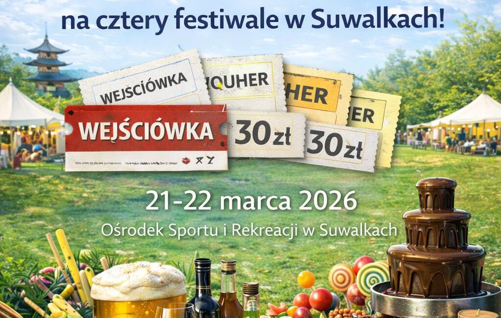Konkurs: wygraj wejściówki i vouchery na cztery festiwale w Suwałkach konkurs suwalki smakuj swiat