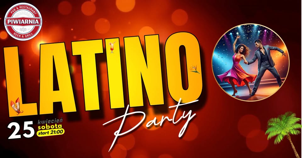 Uczestnicy tańczący na parkiecie w rytmach latino.