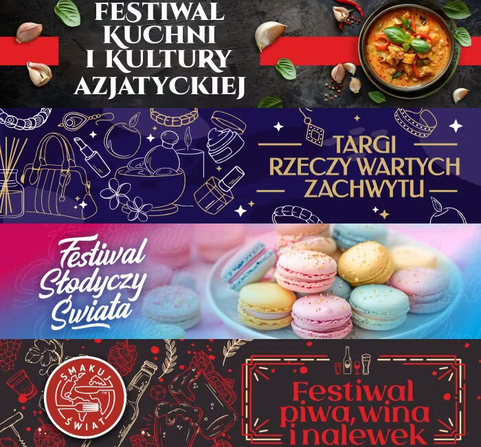 Cztery festiwale w Suwałkach: kuchnia i kultura azjatycka, słodycze świata, piwo wino i nalewki oraz targi rzeczy wartych zachwytu