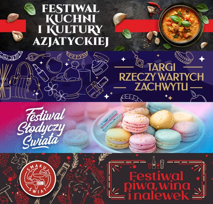 Cztery festiwale w Suwałkach: kuchnia i kultura azjatycka, słodycze świata, piwo wino i nalewki oraz targi rzeczy wartych zachwytu