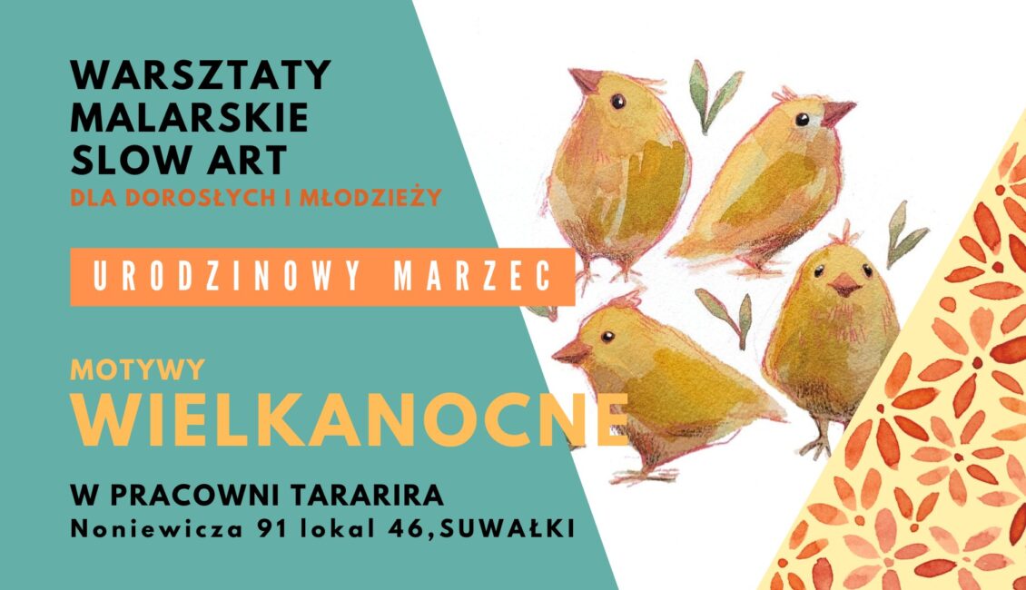 Warsztaty malowania akwarelą z motywami wielkanocnymi