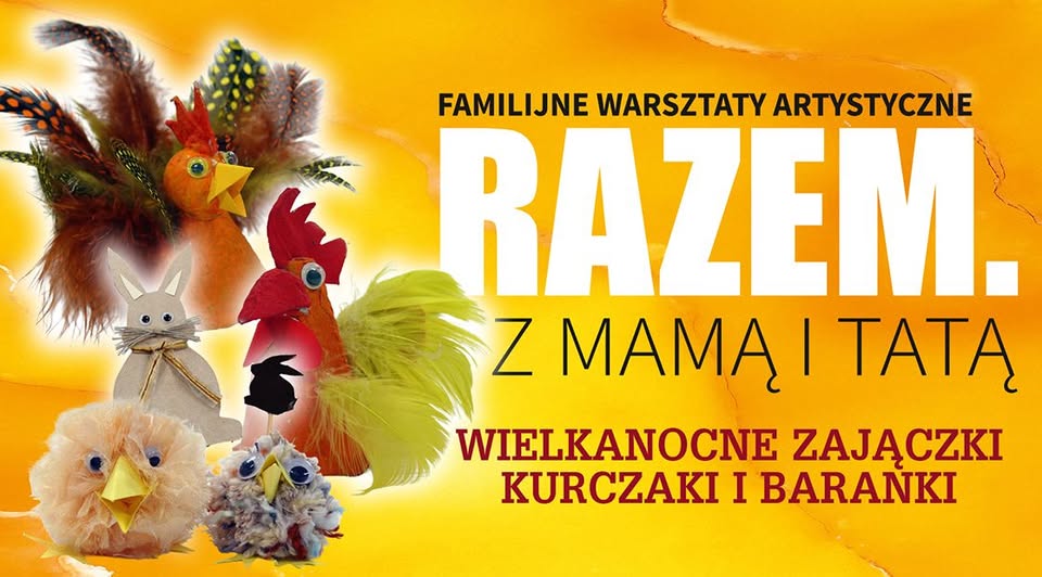 Rodzinne warsztaty artystyczne w Suwalskim Ośrodku Kultury.