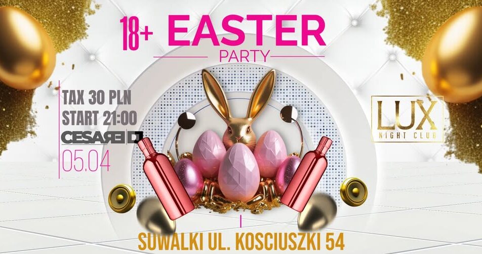 Wielkanoc w Lux Night Club Wnętrze Lux Night Club z tańczącymi ludźmi.