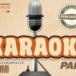Wiosenne Karaoke Party w Piwiarni Mikrofon na scenie w Piwiarni.