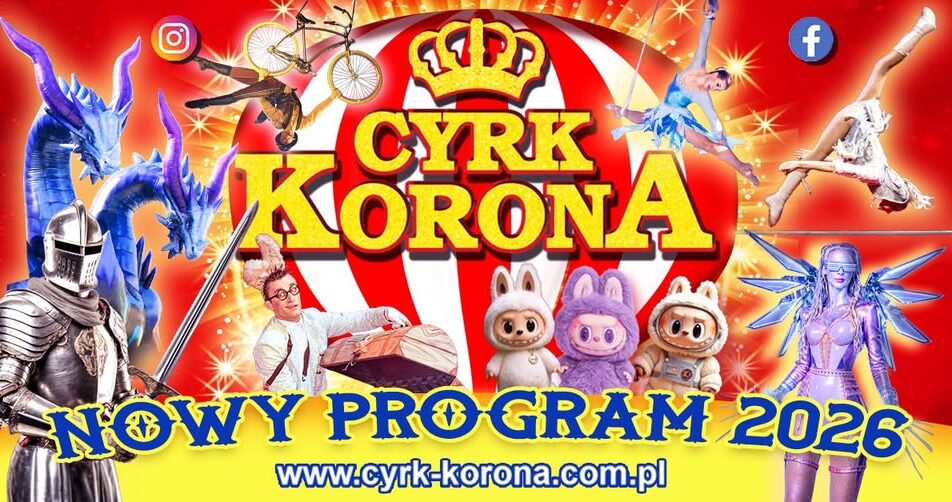 Cyrk Korona w Suwałkach: Nowy program 2026 Cyrk Korona – Nowy Program 2026
