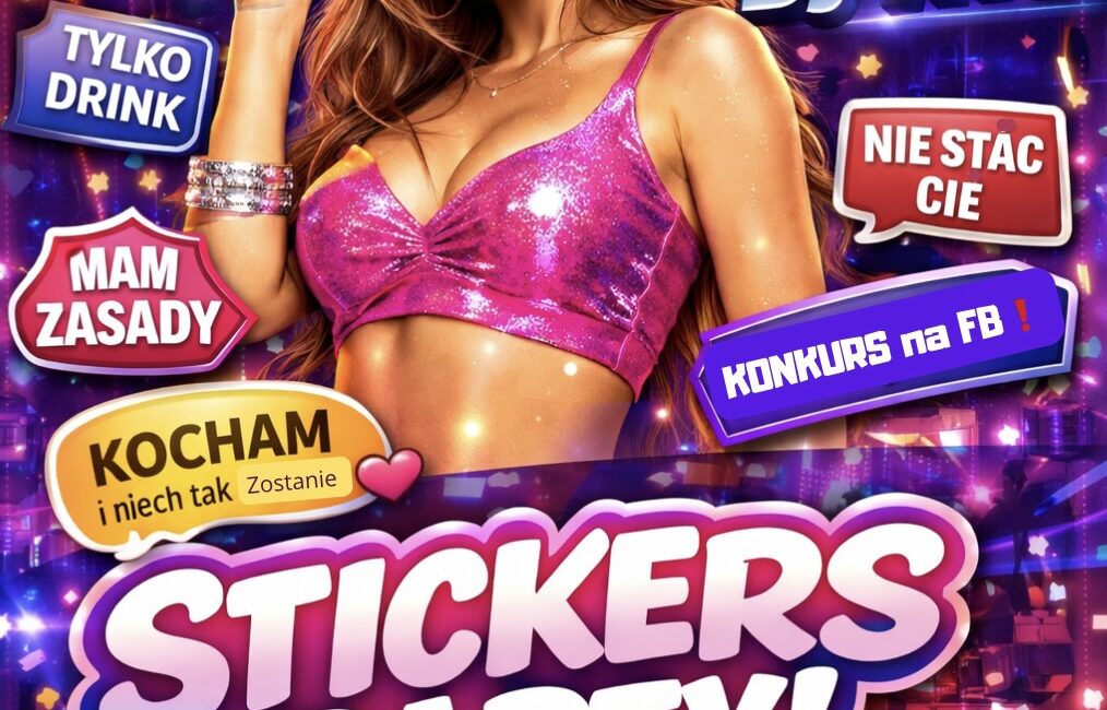 Plakat Stickers Party nad Kaczym z DJ TRS