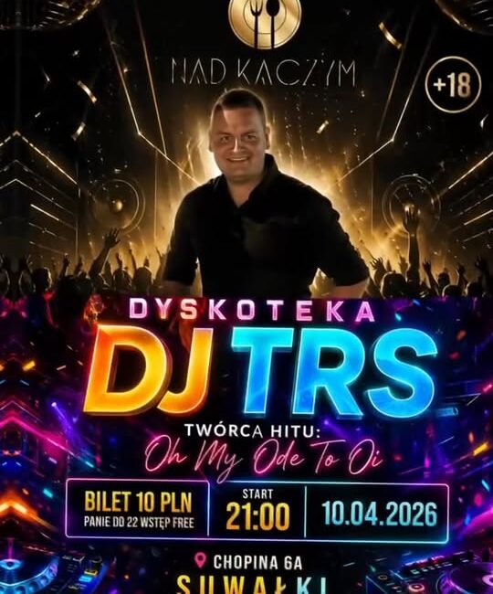 DJ TRS za konsoletą w klubowym klimacie