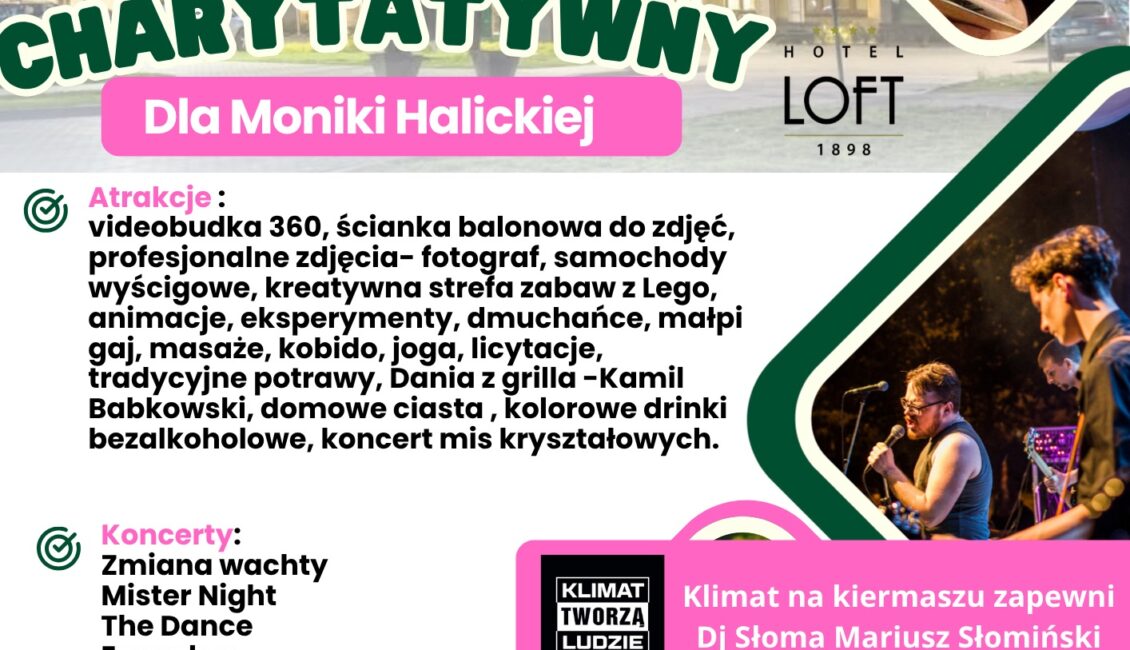 Kiermasz charytatywny na rzecz Moniki Halickiej, Hotel Loft 1898, Suwałki