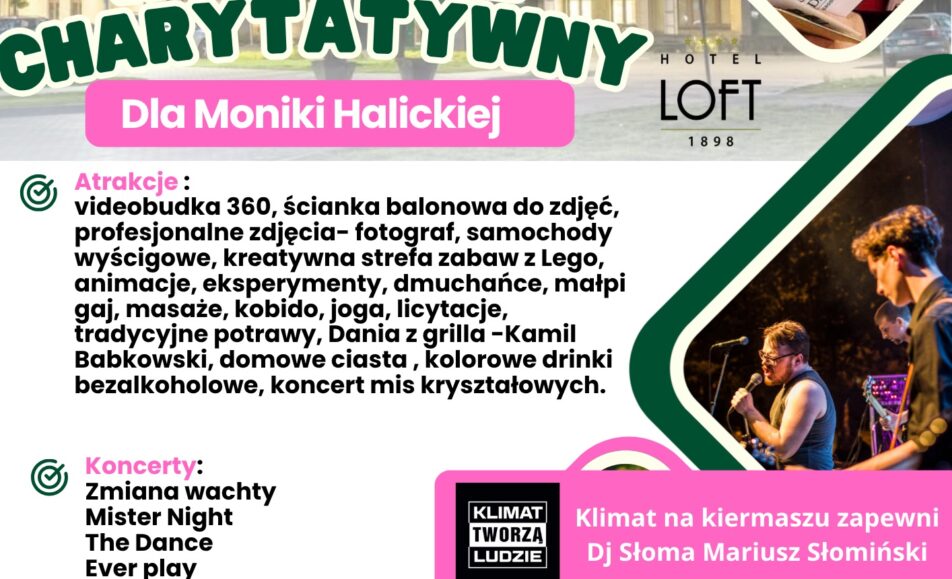 Kiermasz charytatywny na rzecz Moniki Halickiej, Hotel Loft 1898, Suwałki