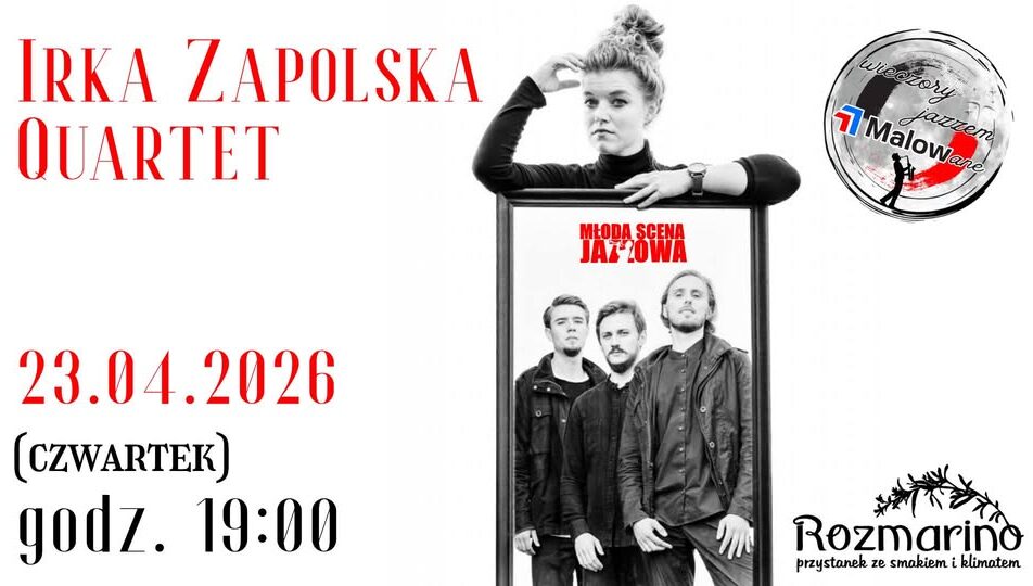 Irka Zapolska Quartet na scenie podczas koncertu