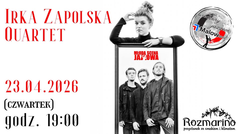 Irka Zapolska Quartet na scenie podczas koncertu