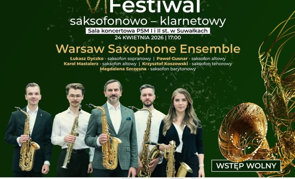 Warsaw Saxophone Ensemble podczas koncertu