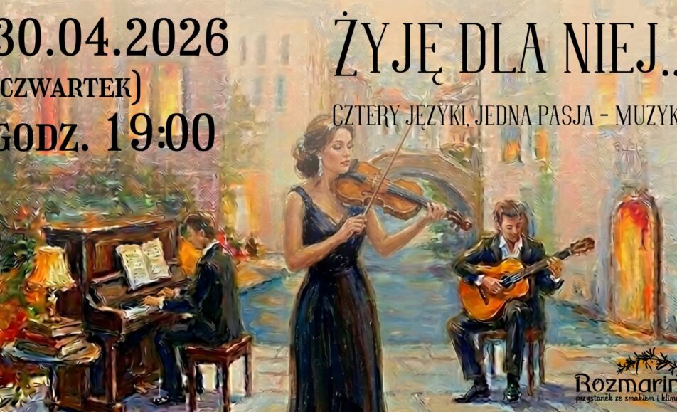 Koncert Żyję dla niej Katarzyna Gościewska, Michał Sowul i Dawid Zwiewka podczas występu.