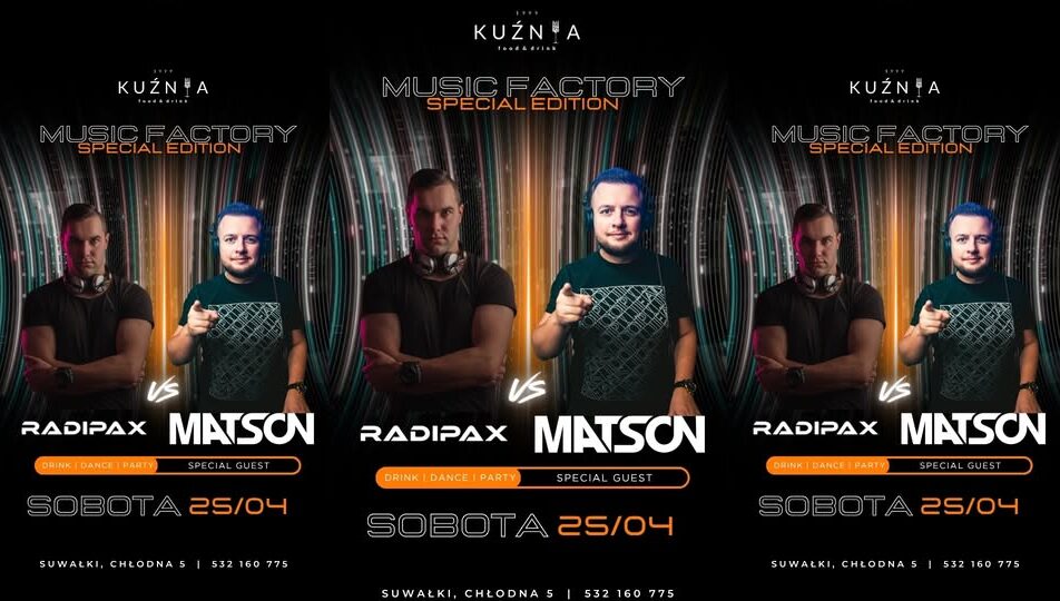 DJ Matson oraz DJ Radipax podczas występu.