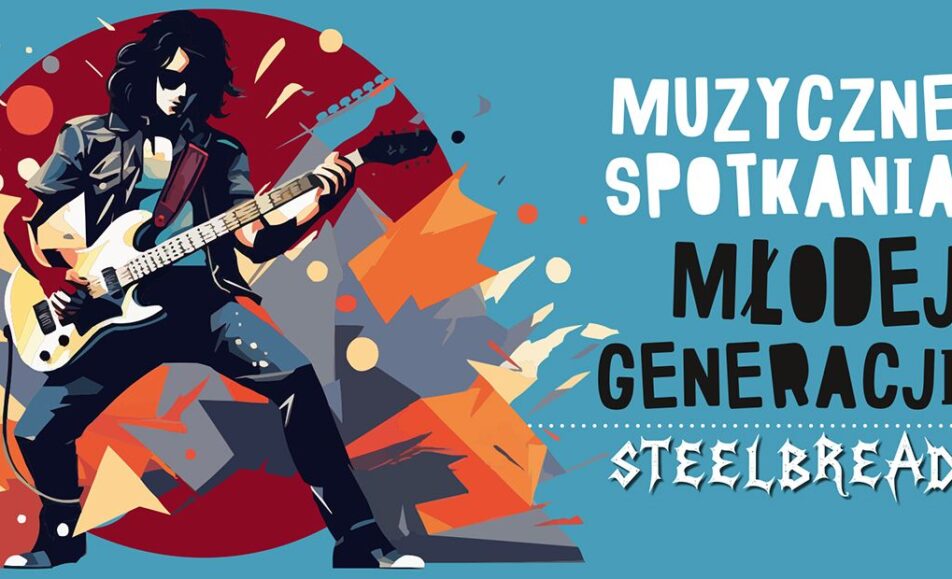 Zespół Steelbread grający na gitarach podczas koncertu.