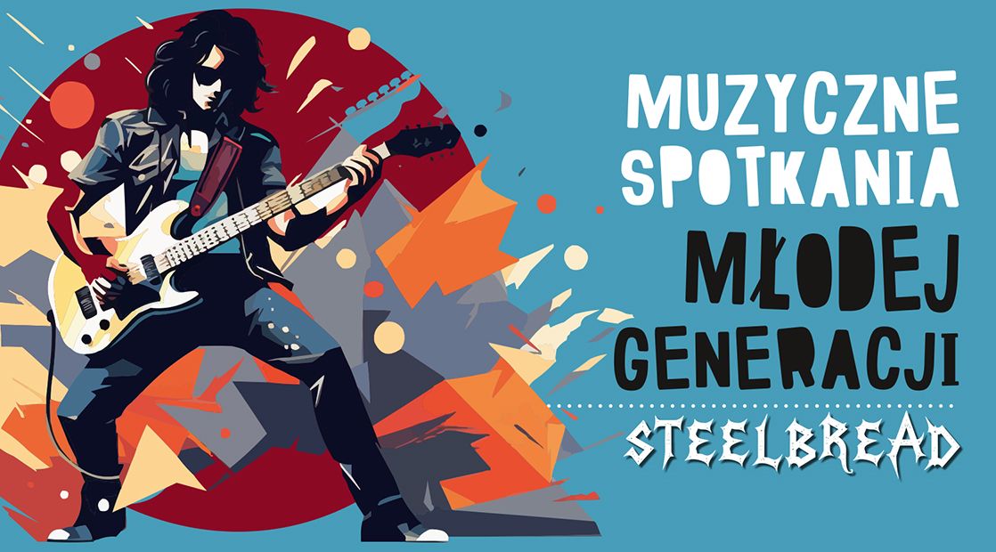 Zespół Steelbread grający na gitarach podczas koncertu.