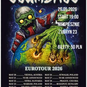 Miejski Plakat - Imprezy, Koncerty, Wydarzenia Plakat koncertowy SCUMBAGS (Brazylia) + DEGRADACJA MATERIAŁU