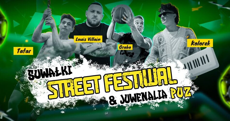 Ludzie biorący udział w festiwalu w Suwałkach