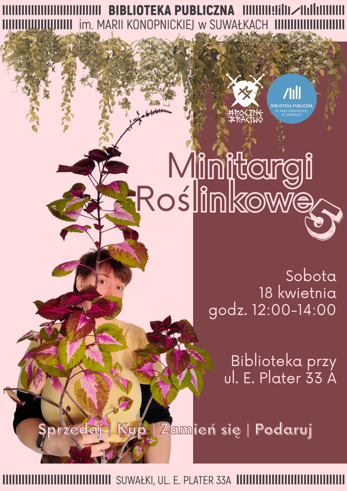 Minitargi Roślinkowe 5 w Bibliotece Publicznej w Suwałkach