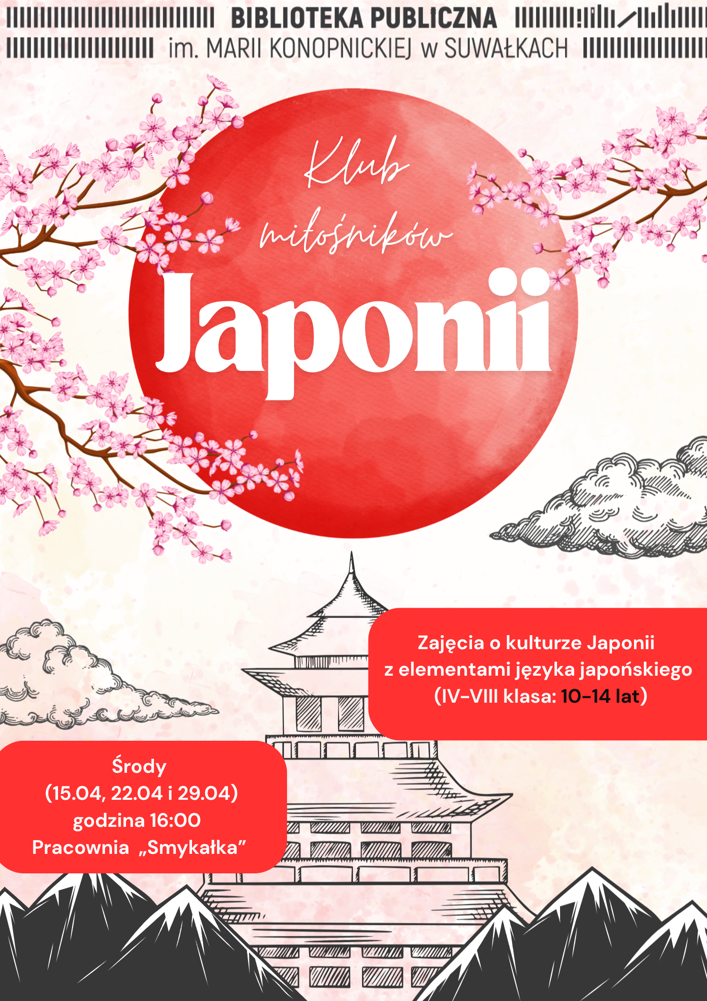 Kwietniowe zajęcia języka japońskiego dla młodzieży