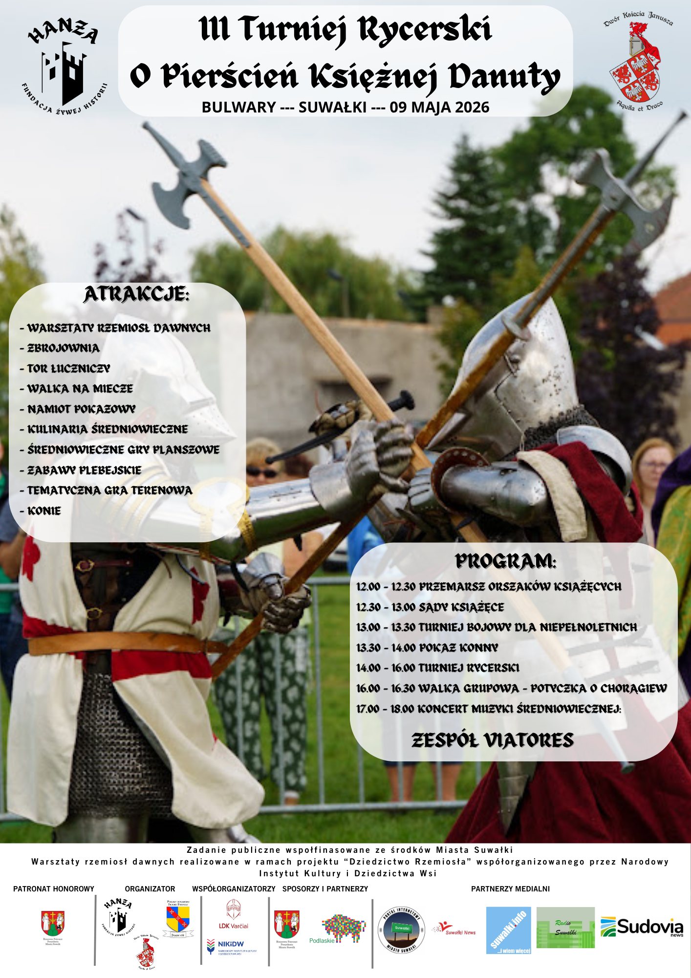 III Turniej Rycerski o Pierścień Księżnej Danuty w Suwałkach