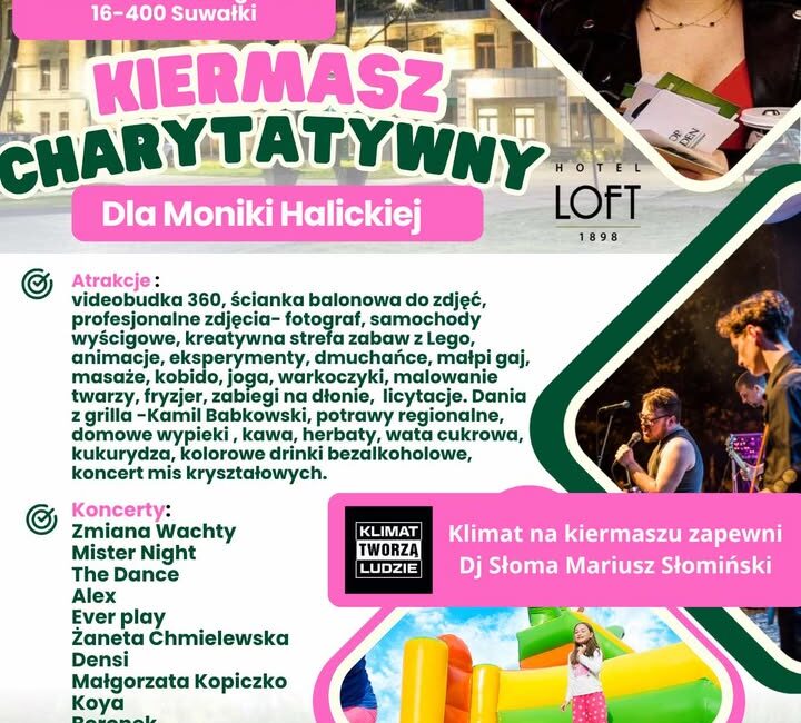 Kiermasz charytatywny dla Moniki Halickiej w Suwałkach