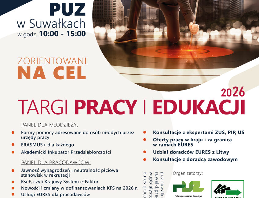 Targi Pracy i Edukacji 2026 w Państwowej Uczelni Zawodowej w Suwałkach Targi Pracy i Edukacji 2026 w Państwowej Uczelni Zawodowej w Suwałkach