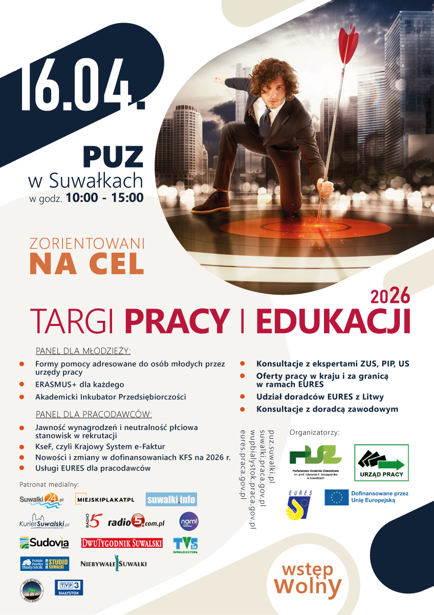 Targi Pracy i Edukacji 2026 w Państwowej Uczelni Zawodowej w Suwałkach Targi Pracy i Edukacji 2026 w Państwowej Uczelni Zawodowej w Suwałkach