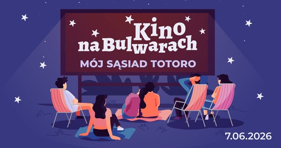 Seans filmu Mój sąsiad Totoro na Bulwarach nad Czarną Hańczą