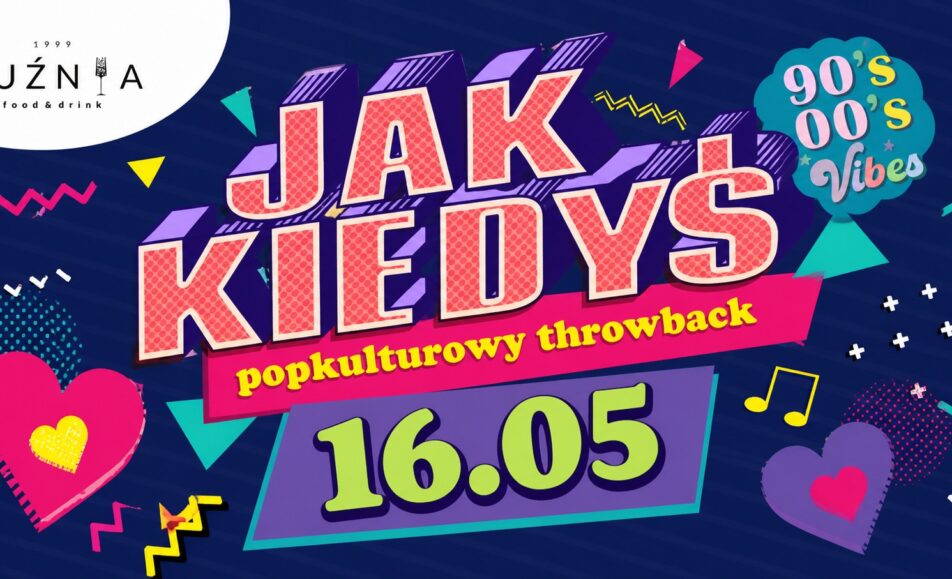 Plakat wydarzenia Jak kiedyś: 90's 00's w Kuźni