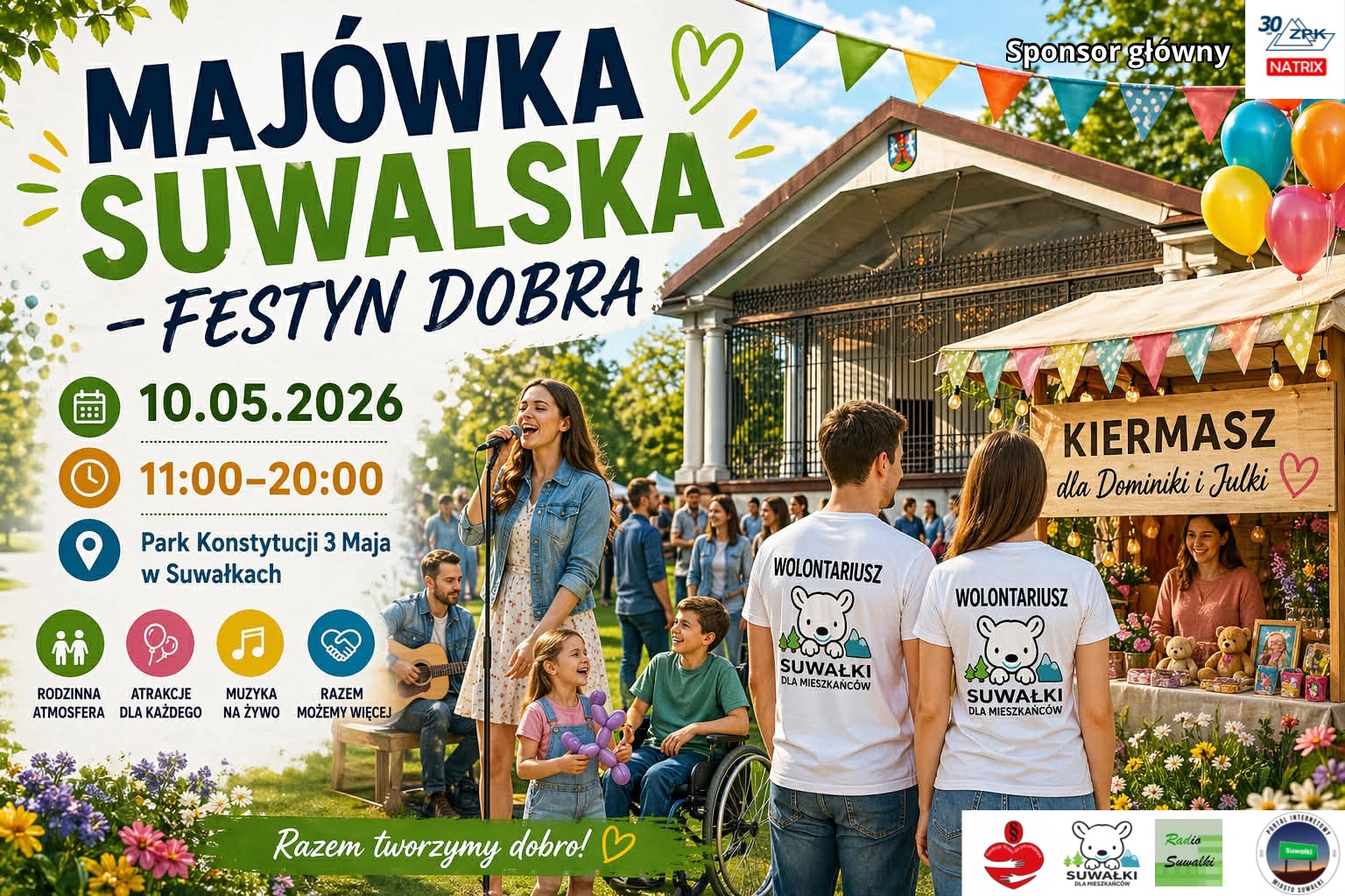Majówka Suwalska Festyn Dobra w Parku Konstytucji 3 Maja